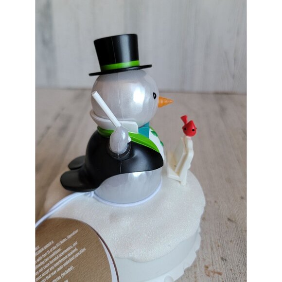 Hallmark band conductor snowman animated Xmas figure concert - Picture 6 of 8